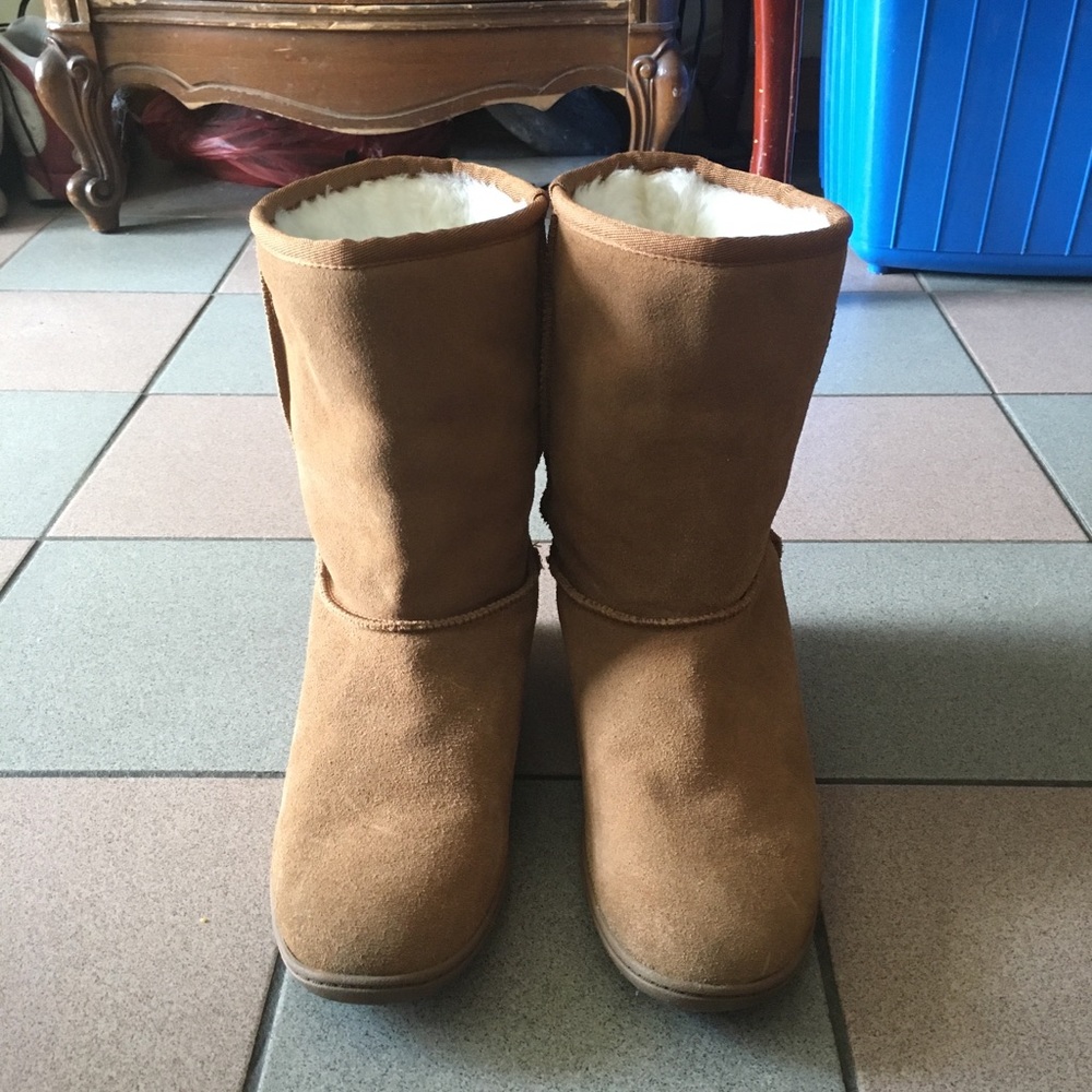 Sketcher Internal Wedges Fur Boots